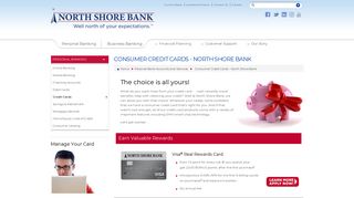 Consumer Credit Cards - North Shore Bank
