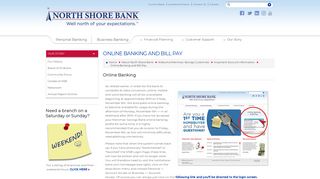 Online Banking and Bill Pay - North Shore Bank