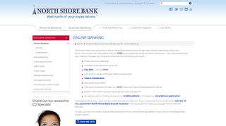 Online Banking — North Shore Bank
