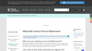 Help with Council Tax on MyAccount - North Somerset Council