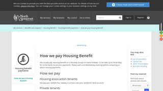 How we pay Housing Benefit - North Somerset Council