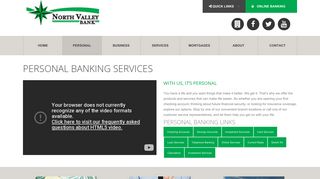 North Valley Bank - Southeastern Ohio - Personal Banking Services