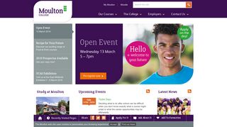 Moulton College: Courses available all year round