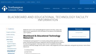 Blackboard and Educational Technology Faculty Information ...