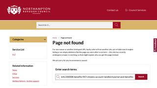 Citizens Account: Landlord Portal and Benefits Online - Northampton ...