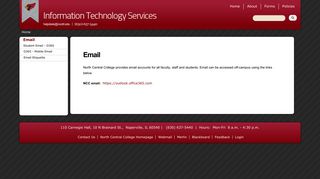 Email - its @ noctrl.edu - North Central College