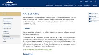CareerWire - North Central University