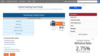 Northeast Credit Union - Portsmouth, NH - Credit Unions Online