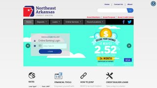 Northeast Arkansas Federal Credit Union: Home page