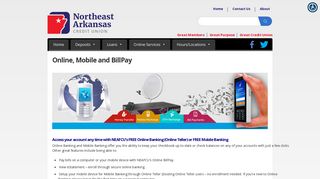 Online, Mobile and BillPay - Northeast Arkansas Federal Credit Union