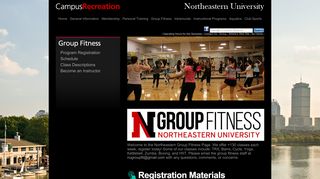 Group Fitness - Campus Recreation - Northeastern University