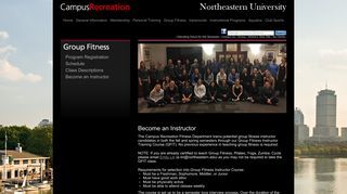 Group Fitness - Join our Staff- Campus Recreation - Northeastern ...