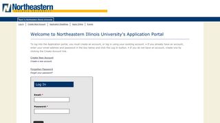 Welcome to Northeastern Illinois University's Application Portal