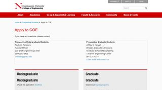 Apply to COE | Northeastern University College of Engineering