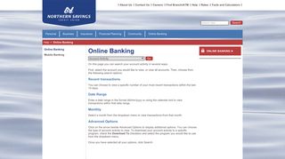 Northern Savings Credit Union - Online Banking