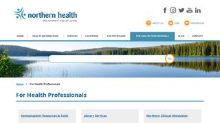 For Health Professionals | Northern Health