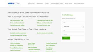 Nevada MLS - Nevada Real Estate Property Listings