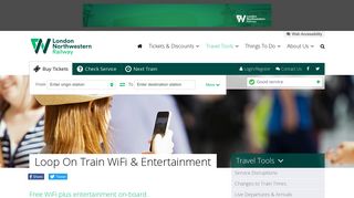 Loop On Train WiFi & Entertainment | London Northwestern Railway
