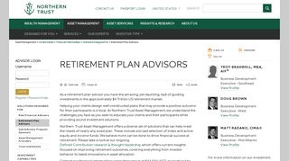 Retirement Plan Advisors - Northern Trust