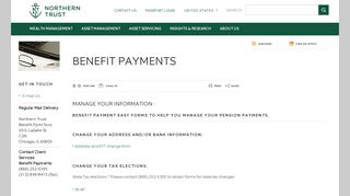 Benefit Payments US - Northern Trust