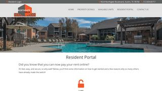 Resident Portal - Resident Login for Northgate Hills Apartments
