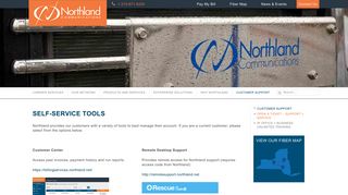 Self-Service Tools - Northland Communications