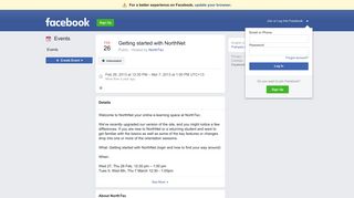 Getting started with NorthNet - Facebook
