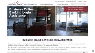Business Online Banking Login Assistance | Northrim Bank