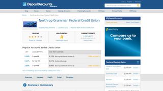 Northrop Grumman Federal Credit Union Reviews and Rates