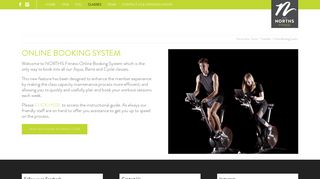 Online Booking System - norths Fitness
