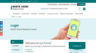 Login Access |North Shore Patient, Physician & Employee