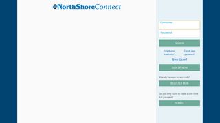 NorthShoreConnect - Login Page Login Page