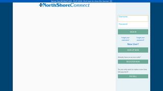 NorthShoreConnect - Login Page