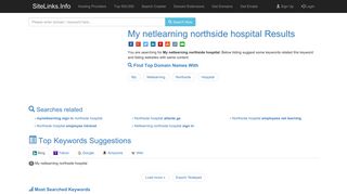 My netlearning northside hospital Results For Websites Listing