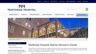 Northside Hospital - Northside Hospital Atlanta Women's Center