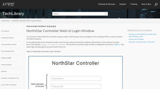 NorthStar Controller Web UI Login Window - Technical Documentation ...