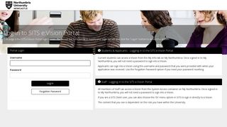 Log in to the portal - Northumbria University
