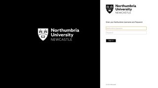 Sign In - Northumbria University