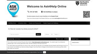 How do I access my Library account online? - <span class=