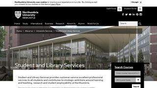 Student and Library Services - Northumbria University