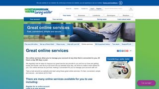 Northumbrian Water - Great online services