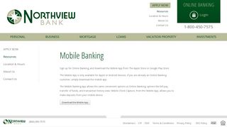 Northview Bank - Mobile Banking