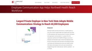 Case Study: Northwell Health Releases Employee Communication App