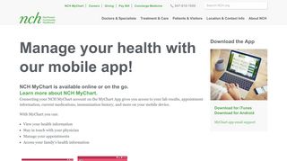 NCH MyChart App - Northwest Community Healthcare