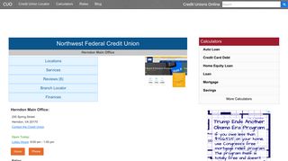 Northwest Federal Credit Union - Herndon, VA - Credit Unions Online