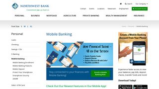 Mobile Banking - Northwest Bank