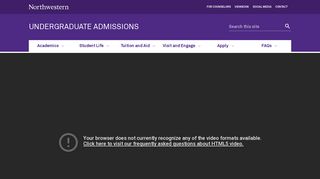 Undergraduate Admissions - Northwestern University