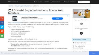 LG-Nortel Login: How to Access the Router Settings | RouterReset
