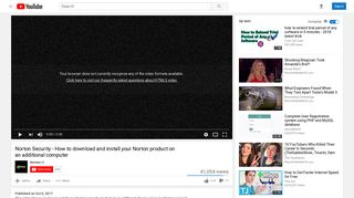 Norton Security - How to download and install your Norton product ...