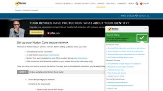 Set up your Norton Core secure network - Norton Support